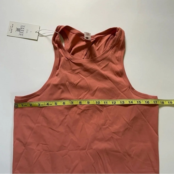 New Halara Split Tie Back Tank Top-No Bra Make Me Blush Coral - Picture 7 of 7